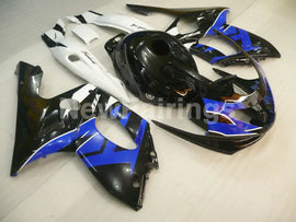 Blue and Black White Factory Style - YZF600R Thundercat 96-07 Fairing Kit Vehicles & Parts > Vehicle Parts &