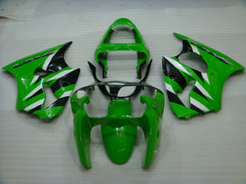 Green and Black Factory Style - NINJA ZX-6R 00-02 Fairing Kit