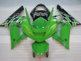 Green and Black Factory Style - NINJA ZX-6R 03-04 Fairing Kit