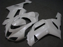 Pearl White No decals - NINJA ZX-6R 07-08 Fairing Kit