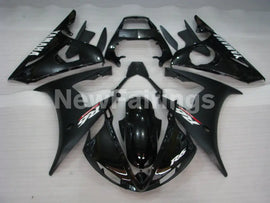 Matte Black and Gloss Black with White Decals Factory Style - YZF-R6 03-04 Fairing Kit Vehicles & Parts > Vehicle Parts