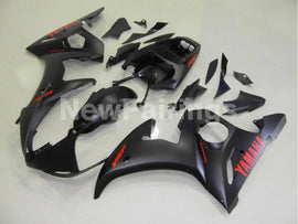 Matte Black with Red Decals Factory Style - YZF-R6 03-04 Fairing Kit Vehicles & Parts > Vehicle Parts & Accessories >