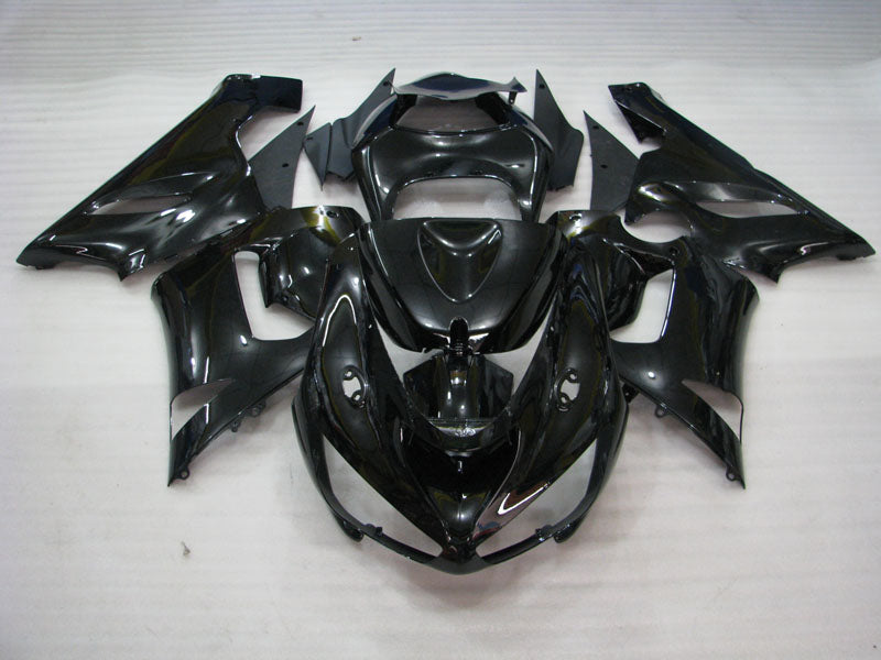 All Black No decals - NINJA ZX-6R 05-06 Fairing Kit