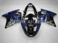 Carica l&#39;immagine nel visualizzatore di Gallery, Black and Blue Flame - CBR 1100 XX 96-07 Fairing Kit -