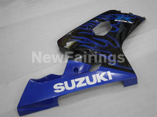 Carica l&#39;immagine nel visualizzatore di Gallery, Black and Blue Flame - GSX-R750 04-05 Fairing Kit Vehicles