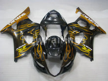 Carica l&#39;immagine nel visualizzatore di Gallery, Black and Golden Flame - GSX - R1000 03 - 04 Fairing Kit