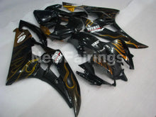 Carica l&#39;immagine nel visualizzatore di Gallery, Black and Golden Flame- YZF-R6 06-07 Fairing Kit Vehicles &amp; Parts &gt; Vehicle Parts &amp; Accessories &gt; Motor Vehicle Parts &gt;