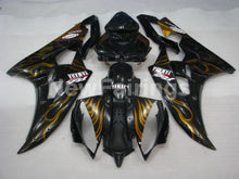 Carica l&#39;immagine nel visualizzatore di Gallery, Black and Golden Flame- YZF-R6 06-07 Fairing Kit Vehicles &amp; Parts &gt; Vehicle Parts &amp; Accessories &gt; Motor Vehicle Parts &gt;