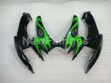 Carica l&#39;immagine nel visualizzatore di Gallery, Black and Green Flame - GSX-R600 06-07 Fairing Kit -