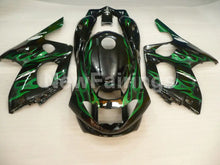 Carica l&#39;immagine nel visualizzatore di Gallery, Black and Green Flame - YZF600R Thundercat 96-07 Fairing Kit Vehicles &amp; Parts &gt; Vehicle Parts &amp; Accessories &gt; Motor