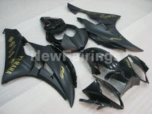 Carica l&#39;immagine nel visualizzatore di Gallery, Black and Matte Black with Gold Stickers Factory Style - YZF-R6 06-07 Fairing Kit Vehicles &amp; Parts &gt; Vehicle Parts &amp;