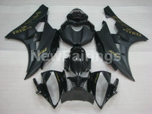 Carica l&#39;immagine nel visualizzatore di Gallery, Black and Matte Black with Gold Stickers Factory Style - YZF-R6 06-07 Fairing Kit Vehicles &amp; Parts &gt; Vehicle Parts &amp;