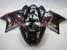 Carica l&#39;immagine nel visualizzatore di Gallery, Black and Red Flame - CBR 1100 XX 96-07 Fairing Kit -