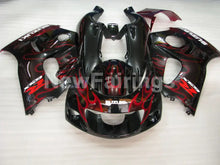 Carica l&#39;immagine nel visualizzatore di Gallery, Black and Red Flame - GSX-R750 96-99 Fairing Kit - Vehicles