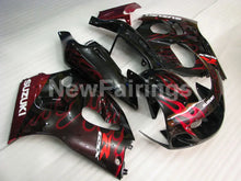 Carica l&#39;immagine nel visualizzatore di Gallery, Black and Red Flame - GSX-R750 96-99 Fairing Kit - Vehicles