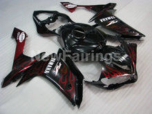 Carica l&#39;immagine nel visualizzatore di Gallery, Black Red Flame - YZF-R1 07-08 Fairing Kit - Vehicles &amp;