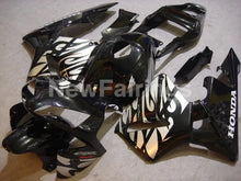Carica l&#39;immagine nel visualizzatore di Gallery, Black and Silver Fire - CBR600RR 03-04 Fairing Kit -