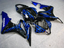 Carica l'immagine nel visualizzatore di Gallery, Black and Blue Flame - CBR600RR 07-08 Fairing Kit - Vehicles