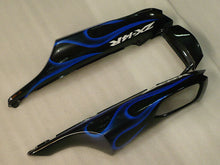 Carica l&#39;immagine nel visualizzatore di Gallery, Black and Blue Flame - NINJA ZX-14R 06-11 Fairing Kit