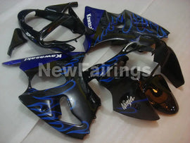 Black and Blue Flame NINJA ZX 6R 00 02 Fairing Kit Vehicles