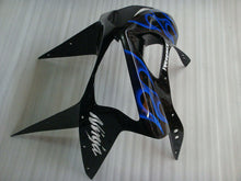 Carica l'immagine nel visualizzatore di Gallery, Black and Blue Flame - NINJA ZX-6R 03-04 Fairing Kit