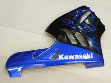 Carica l'immagine nel visualizzatore di Gallery, Black and Blue Flame - NINJA ZX-9R 94-97 Fairing Kit