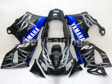 Carica l'immagine nel visualizzatore di Gallery, Black and Blue Flame - YZF-R1 00-01 Fairing Kit - Vehicles