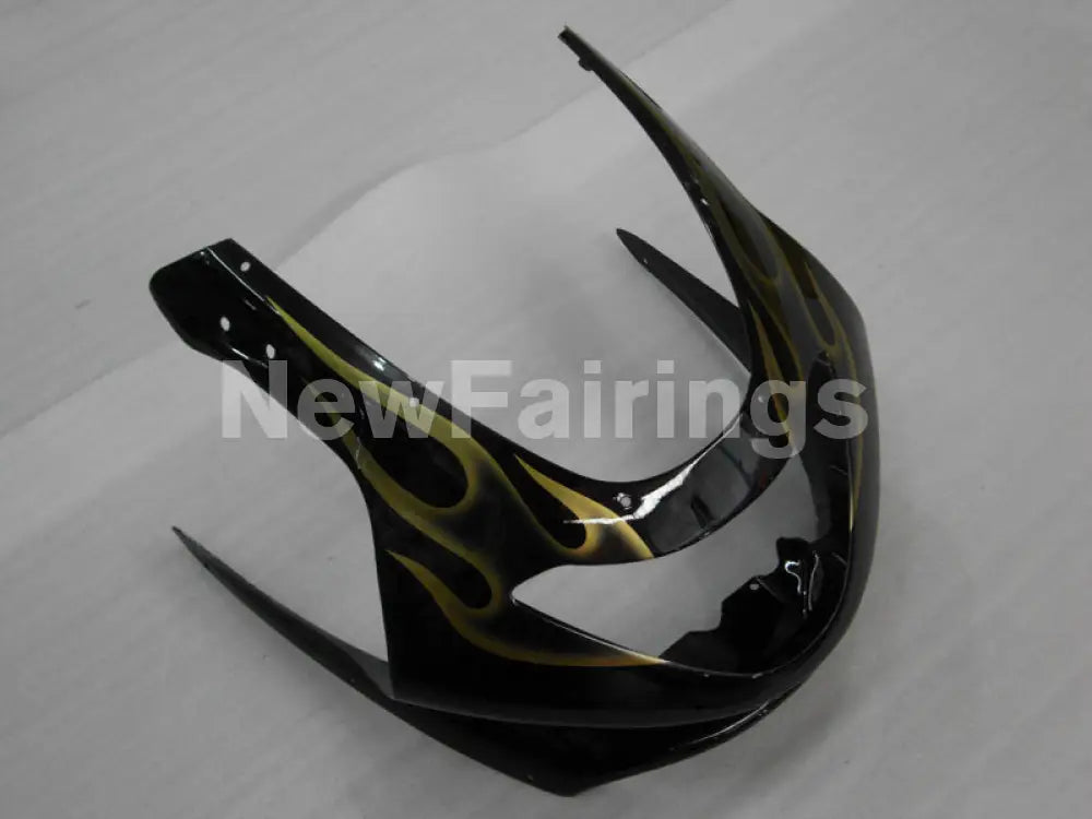 Black and Golden Flame - YZF600R Thundercat 96-07 Fairing Kit Vehicles & Parts > Vehicle Parts & Accessories > Motor