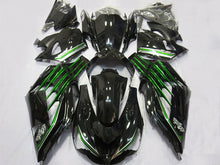 Carica l&#39;immagine nel visualizzatore di Gallery, Black and Green Factory Style - NINJA ZX-14R 12-25 Fairing