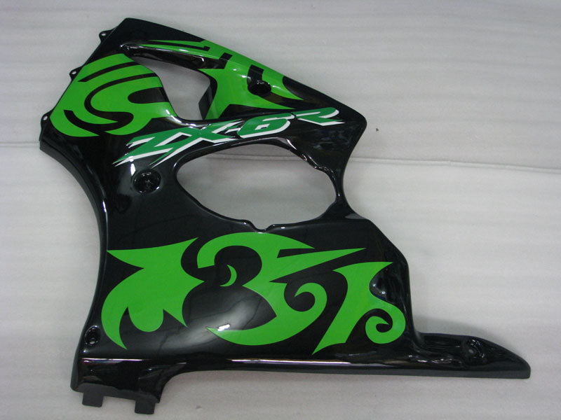 Black and Green Factory Style - NINJA ZX-6R 00-02 Fairing
