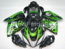Carica l'immagine nel visualizzatore di Gallery, Black and Green Flame - GSX1300R Hayabusa 08-20 Fairing Kit