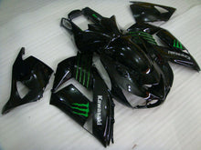 Carica l&#39;immagine nel visualizzatore di Gallery, Black and Green Monster - NINJA ZX-14R 06-11 Fairing Kit