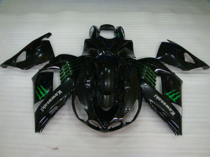 Black and Green Monster - NINJA ZX-14R 06-11 Fairing Kit