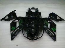 Carica l&#39;immagine nel visualizzatore di Gallery, Black and Green Monster - NINJA ZX-14R 06-11 Fairing Kit