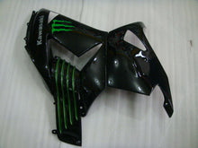 Carica l&#39;immagine nel visualizzatore di Gallery, Black and Green Monster - NINJA ZX-14R 06-11 Fairing Kit