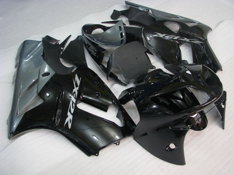 Black Grey Factory Style - NINJA ZX-12R 02-04 Fairing Kit