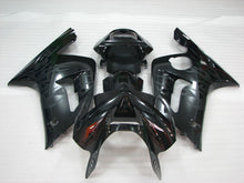 Carica l'immagine nel visualizzatore di Gallery, Black and Grey Flame - NINJA ZX-6R 03-04 Fairing Kit