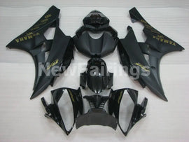 Black and Matte Black with Gold Stickers Factory Style - YZF-R6 06-07 Fairing Kit Vehicles & Parts > Vehicle Parts &
