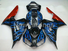 Carica l&#39;immagine nel visualizzatore di Gallery, Black Orange and Blue Flame - CBR1000RR 06-07 Fairing Kit -