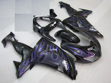 Carica immagine nel visualizzatore della galleria, Black and Purple Flame - NINJA ZX-10R 06-07 Fairing Kit