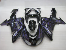 Carica immagine nel visualizzatore della galleria, Black and Purple Flame - NINJA ZX-10R 06-07 Fairing Kit