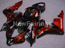 Carica l&#39;immagine nel visualizzatore di Gallery, Black Red Flame - CBR600RR 07-08 Fairing Kit - Vehicles &amp;