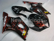 Carica l&#39;immagine nel visualizzatore di Gallery, Black Red Flame - GSX - R1000 03 - 04 Fairing Kit Vehicles