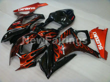 Carica l'immagine nel visualizzatore di Gallery, Black and Red Flame - GSX - R1000 07 - 08 Fairing Kit