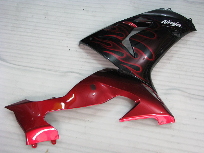 Black Red Flame - NINJA ZX-10R 06-07 Fairing Kit