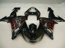 Carica immagine nel visualizzatore della galleria, Black and Red Flame - NINJA ZX-10R 06-07 Fairing Kit