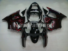 Carica l&#39;immagine nel visualizzatore di Gallery, Black and Red Flame NINJA ZX 6R 00 02 Fairing Kit Vehicles