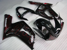 Carica l'immagine nel visualizzatore di Gallery, Black and Red Flame - NINJA ZX-6R 03-04 Fairing Kit