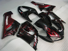 Carica l'immagine nel visualizzatore di Gallery, Black Red Flame - NINJA ZX-6R 05-06 Fairing Kit - Vehicles