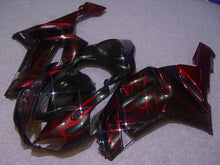Carica l'immagine nel visualizzatore di Gallery, Black Red Flame - NINJA ZX-6R 07-08 Fairing Kit - Vehicles